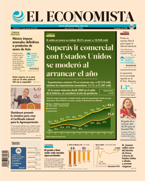 Cover of El Economista (Mexico)