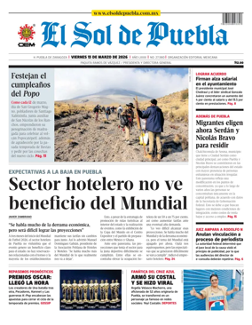 Cover of El Sol de Puebla