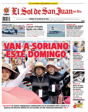 Cover of El Sol de San Juan del Rio