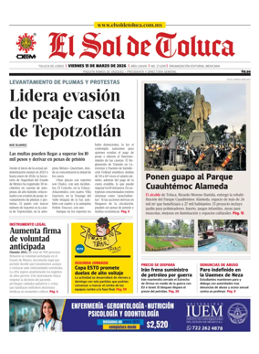 Cover of El Sol de Toluca