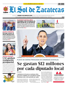 Cover of El Sol de Zacatecas