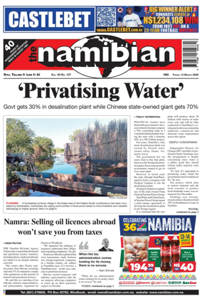 Cover of The Namibian