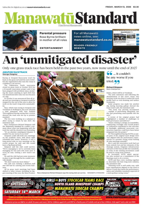 Cover of Manawatu Standard