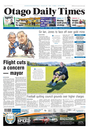 Cover of Otago Daily Times