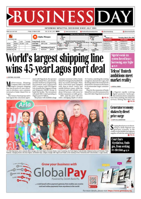 Cover of Business Day (Nigeria)