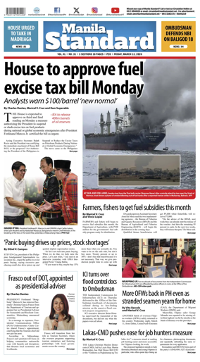 Cover of Manila Standard