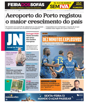 Cover of Jornal de Noticias