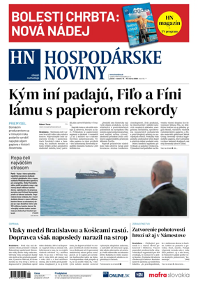 Cover of Hospodarske noviny