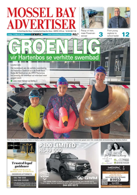 Cover of Mossel Bay Advertiser