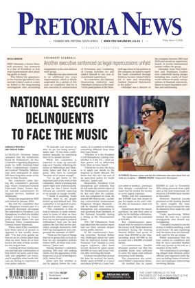 Cover of Pretoria News