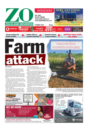 Cover of Zululand Observer - Weekender