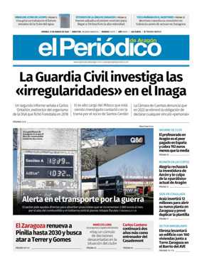 Cover of El Periodico Aragon