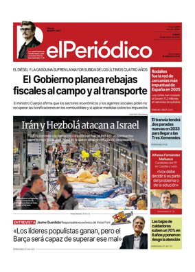 Cover of El Periodico - Castellano
