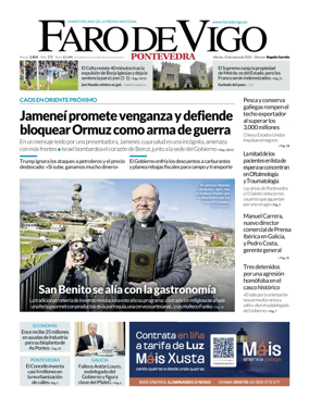 Cover of Faro de Vigo (Pontevedra)