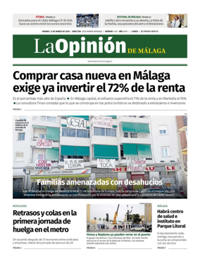 Cover of La Opinion de Malaga