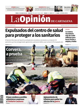 Cover of La Opinion de Murcia (Cartagena)