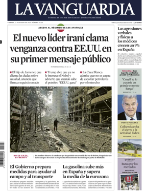 Cover of La Vanguardia (1st Edition)