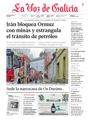 Cover of La Voz de Galicia (Arousa)