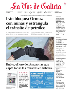 Cover of La Voz de Galicia (Barbanza)