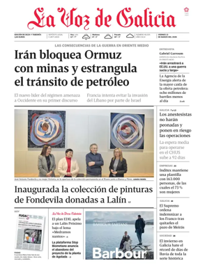 Cover of La Voz de Galicia (Deza)