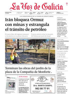 Cover of La Voz de Galicia (Monforte)