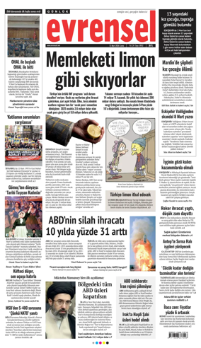 Cover of Evrensel Gazetesi