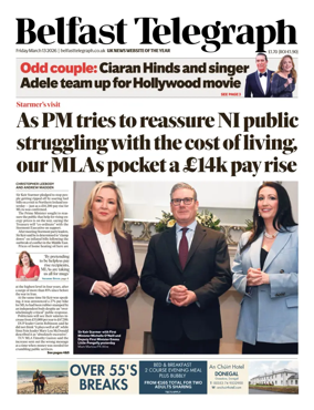 Cover of Belfast Telegraph