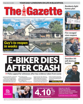 Cover of Blackpool Gazette