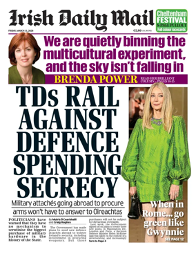 Cover of Irish Daily Mail