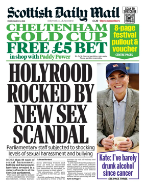 Cover of Scottish Daily Mail