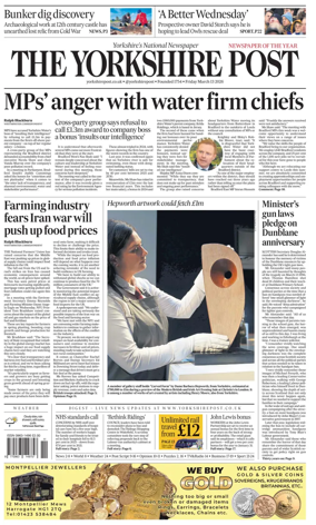 Cover of Yorkshire Post