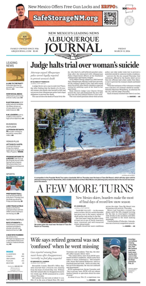 Cover of Albuquerque Journal
