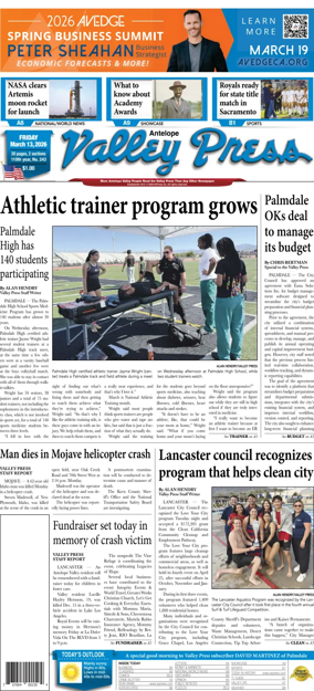 Cover of Antelope Valley Press