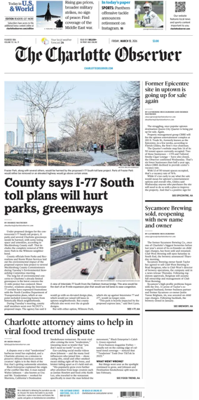 Cover of The Charlotte Observer