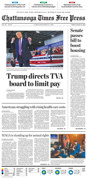 Cover of Chattanooga Times Free Press