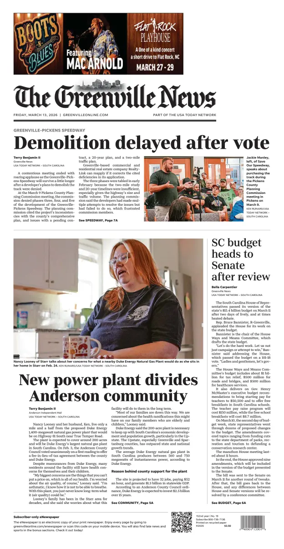 Cover of The Greenville News