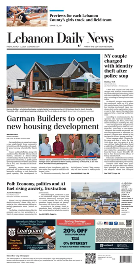 Cover of Lebanon Daily News
