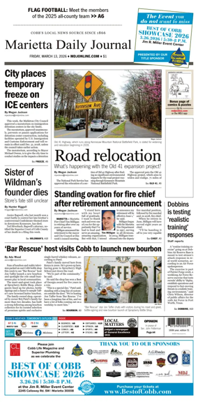 Cover of Marietta Daily Journal