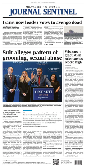 Cover of Milwaukee Journal Sentinel