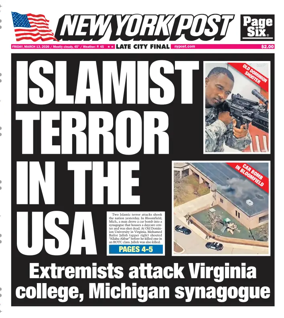 Cover of New York Post
