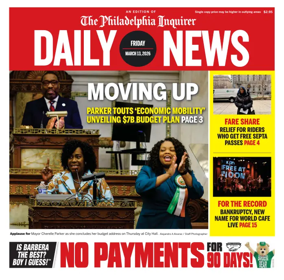 Cover of Philadelphia Daily News