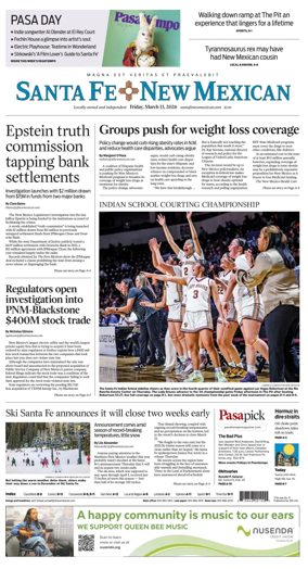 Cover of Santa Fe New Mexican