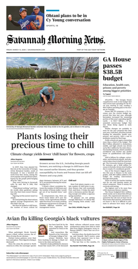 Cover of Savannah Morning News