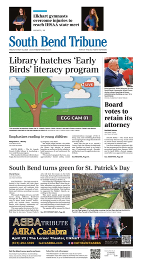 Cover of South Bend Tribune