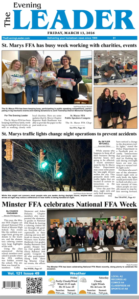 Cover of The Evening Leader