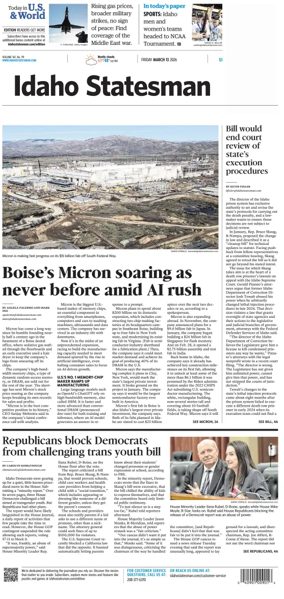 Cover of The Idaho Statesman