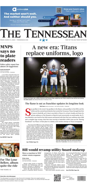 Cover of The Tennessean