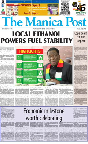 Cover of The Manica Post