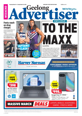 Cover of Geelong Advertiser