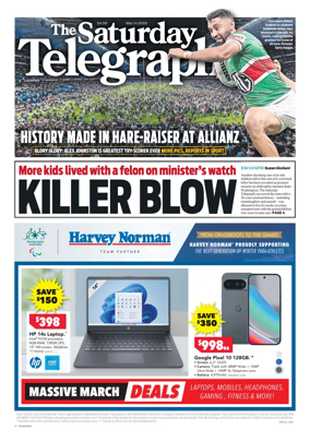 Cover of The Daily Telegraph (Sydney)